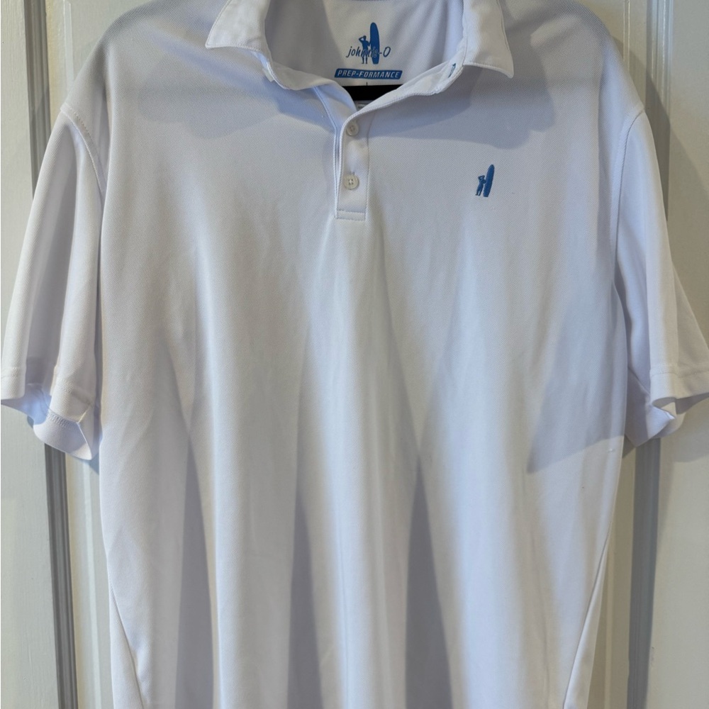 johnnie-O White Polo Shirt